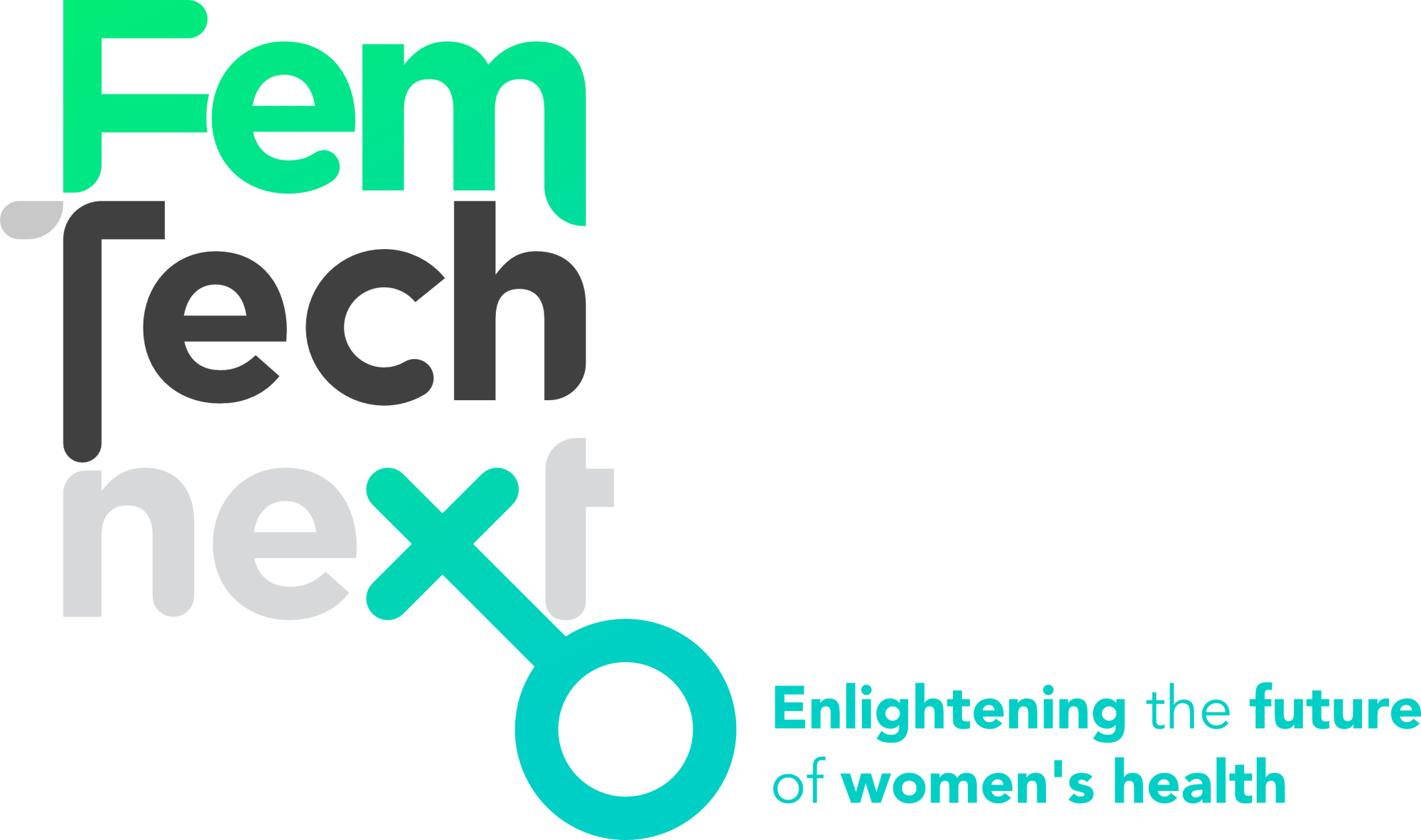 Logo FemTech Next + Payoff Logo FemTech Next + Payoff