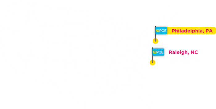 Roadshow PQE map Roadshow PQE map